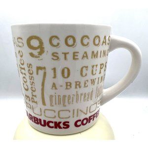 Starbucks Coffee 12 Days of Christmas Mug